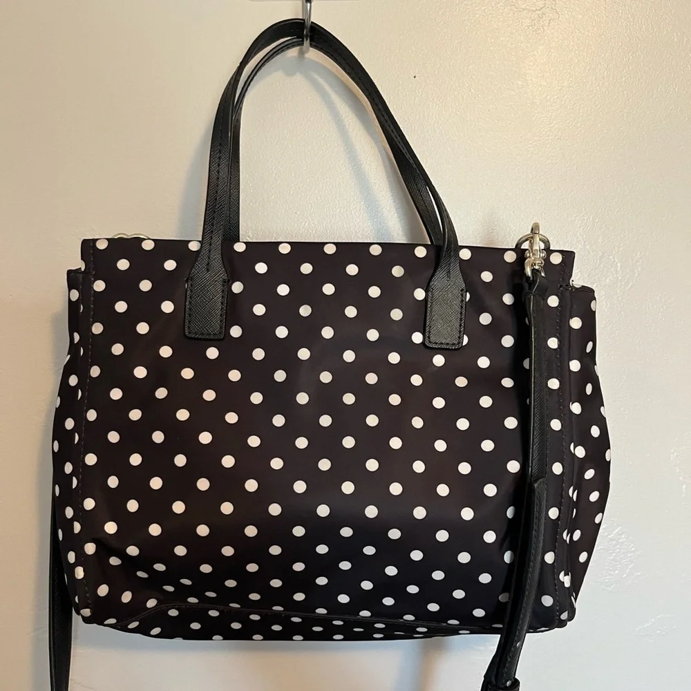 Kate Spade New York Loden- Black/White Polka Dot Bag